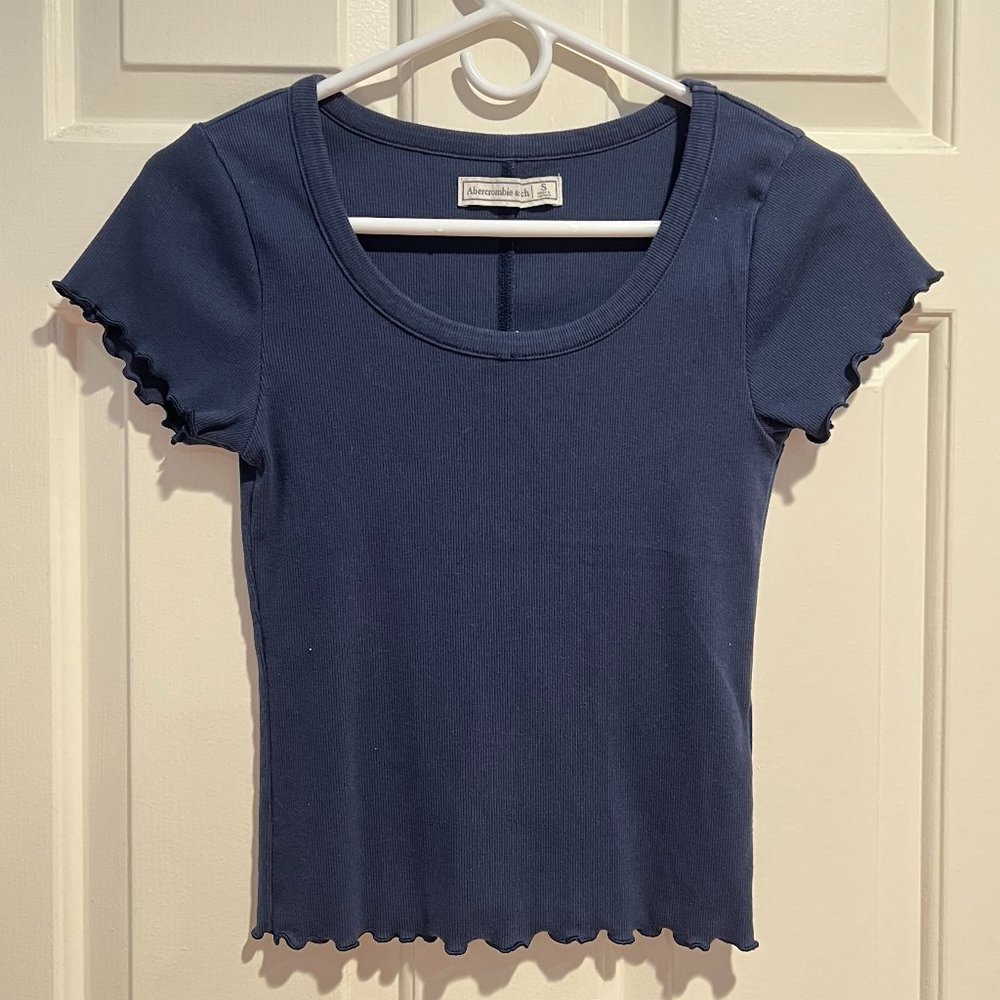 Abercrombie Navy Blue Tight-Fitting Tee